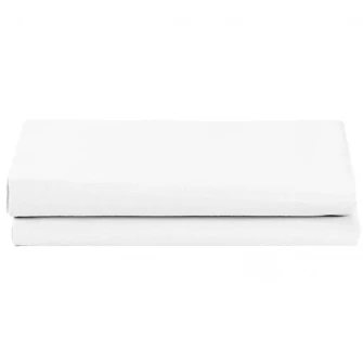 Set 2 bucati husa pentru pilota Hotel Kotonia Home, 100% bumbac ranforce, 180x200 cm, alb