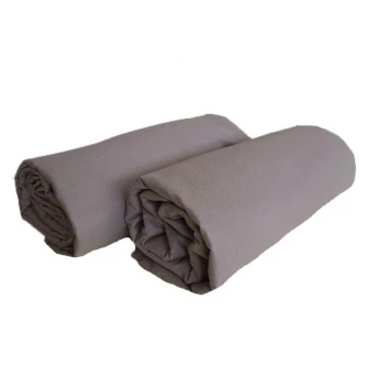 Set 2 bucati Husa pentru pilota Kotonia Home, 100% bumbac, Ranforce, 200x220 cm, maro