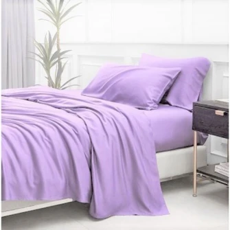 Set 2 bucati Husa pentru pilota Kotonia Home, 100% bumbac, Ranforce, 150x200 cm, lila