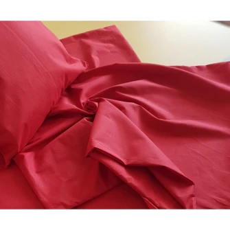 Set 2 bucati Husa pentru pilota Kotonia Home, 100% bumbac, Ranforce, 150x200 cm, rosu
