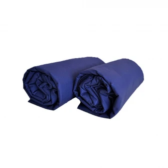 Set 2 bucati Husa pentru pilota Kotonia Home, 100% bumbac, Ranforce, 150x200 cm, bleumarin