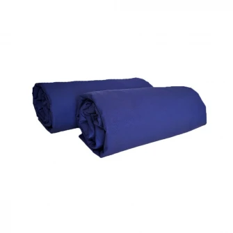 Set 2 bucati Husa pentru pilota Kotonia Home, 100% bumbac, Ranforce, 200x220 cm, bleumarin