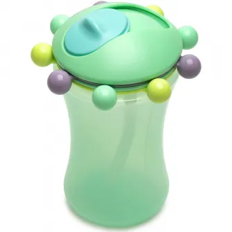Set 2 cani cu pai Abacus pentru bebelusi Melii, albastru-verde
