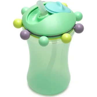 Set 2 cani cu pai Abacus pentru bebelusi Melii, albastru-verde