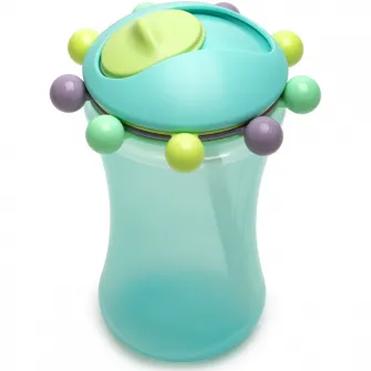 Set 2 cani cu pai Abacus pentru bebelusi Melii, albastru-verde