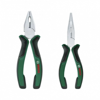 Set 2 clesti Bosch 1600A0275H, 45 HRC zona prindere, 60 HRC margina taiere, otel cu continut ridicat de carbon