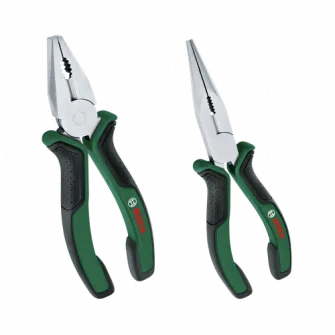 Set 2 clesti Bosch 1600A0275H, 45 HRC zona prindere, 60 HRC margina taiere, otel cu continut ridicat de carbon