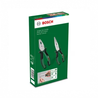 Set 2 clesti Bosch 1600A0275H, 45 HRC zona prindere, 60 HRC margina taiere, otel cu continut ridicat de carbon