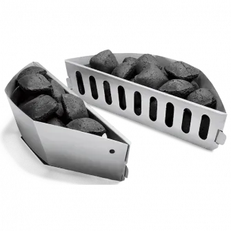 Set 2 cosuri pentru carbuni Weber, 36x9.1x7.9 cm, inox