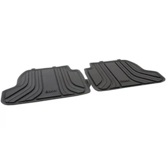 Set 2 covorase cauciuc pentru spate originale, compatibile Seria 1 F20 F21, cu accesorii prindere, negru antracit