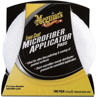 Set 2 discuri aplicatoare microfibra Meguiars, 130mm, Even Coat Applicator Pad EU