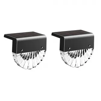 Set 2 lampi solare LED Rovo CD916, 2 moduri, lumina colorata, acumulator 1.2V/600mAh, IP55