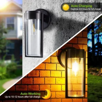 Set 2 lampi solare LED Rovo XHL-651, acumulator 800 mAh, lumina alba calda (3000K), IP65