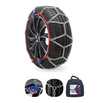 Set 2 lanturi antiderapante Veriga, StopGo Car 9mm 080, geanta transport