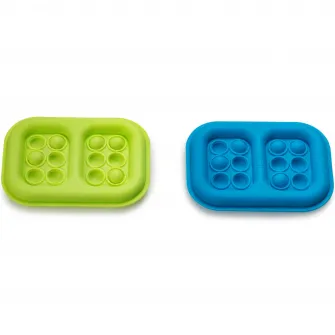 Set 2 pastile racire Pop It cutie pranz pentru copii Melii, blue-lime