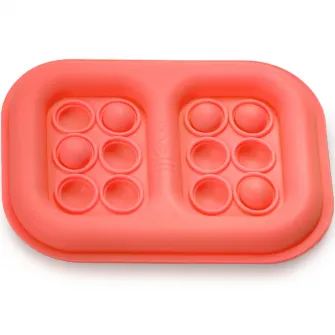 Set 2 pastile racire Pop It cutie pranz pentru copii Melii, pink-grey