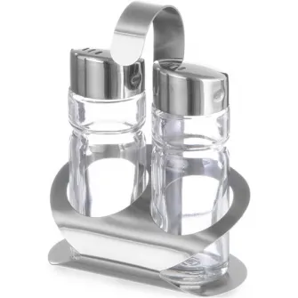 Set 2 piese sare si piper, inox, 85x55x(H)115 mm, Hendi