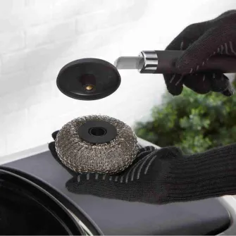 Set 2 rezerve burete abraziv pentru perie Weber, diametru 10 cm