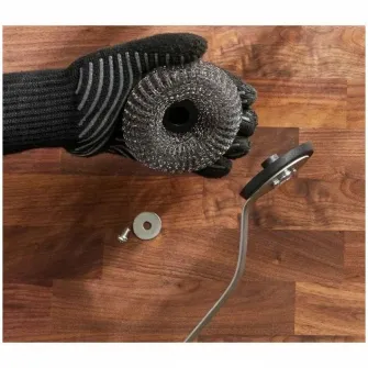 Set 2 rezerve burete abraziv pentru perie Weber, diametru 10 cm