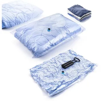 Set 2 Saci de vidare Lamart, 45X70 cm + Pompa de vacuum