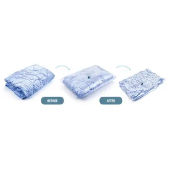 Set 2 Saci de vidare Lamart, 45X70 cm + Pompa de vacuum