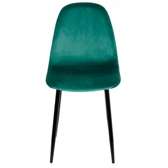 Set 2 scaune Kring Miles, material textil, Verde Smarald
