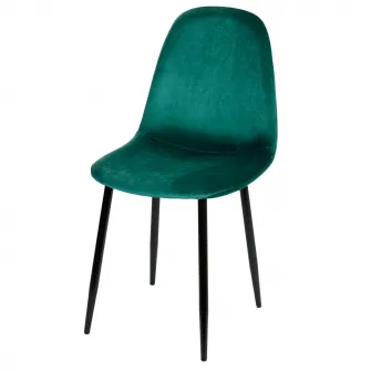 Set 2 scaune Kring Miles, material textil, Verde Smarald