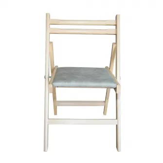 Set 2 scaune pliabile Nefmob Georgia, dimensiuni 55x45x77cm, culoare gri antichizat