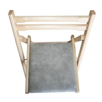 Set 2 scaune pliabile Nefmob Georgia, dimensiuni 55x45x77cm, culoare gri antichizat