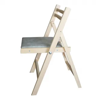 Set 2 scaune pliabile Nefmob Georgia, dimensiuni 55x45x77cm, culoare gri antichizat