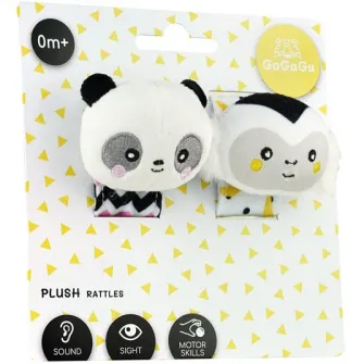 Set 2 zornaitori GaGaGu - Maimutica si ursulet panda