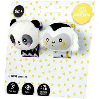 Set 2 zornaitori GaGaGu - Maimutica si ursulet panda
