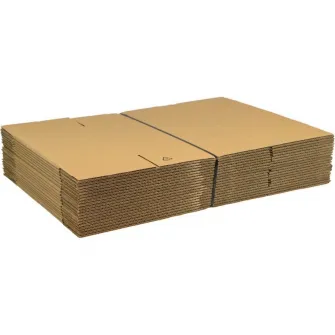 Set 20 cutii ambalare carton C3 Natur, 570 L x 220 l x 340 h mm, Forster