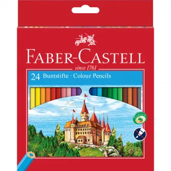 Set 24 Creioane colorate Faber-Castell