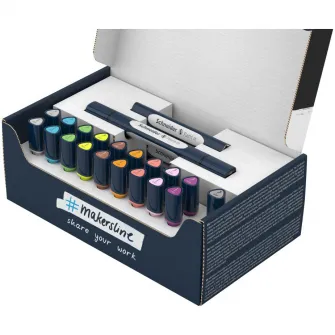 Set 27buc Twinmarker Schneider Paint-It 040 brush+round, diverse culori