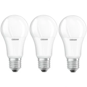 Set 3 becuri LED Osram Base Classic A100, E27, 13W (100W), 1521 lm, A+, lumina calda (2700K)