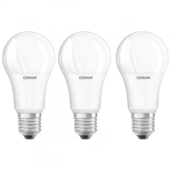 Set 3 becuri LED Osram Base Classic A100, E27, 13W (100W), 1521 lm, A+, lumina neutra (4000K)