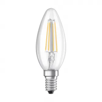 Set 3 becuri LED Osram Base Filament B40, E14, 4W (40W), 470 lm, A++, lumina neutra (4000K)