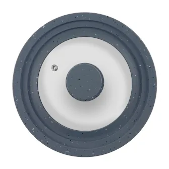 Set 3 capace cu margine ajustabila din silicon Cooking by Heinner: 16/18/20 cm, 22/24/26 cm, 28/30/32 cm, Gri