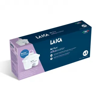 Set 3 cartuse filtrante Laica Alkawater, formula speciala, compatibile Brita