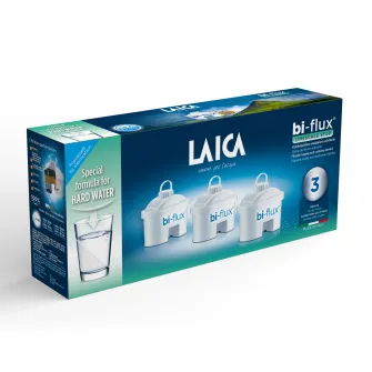 Set 3 cartuse filtrante Laica Bi-Flux Limescale Stop, formula speciala