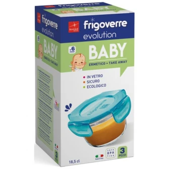 Set 3 caserole Bormioli Frigoverre Evolution O 100 mm, 185 ml, sticla