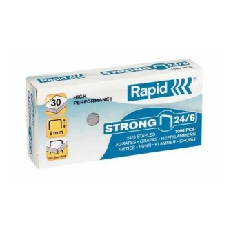 Set 3 cutii Capse Rapid Strong, Capse 24/6, 1000 buc/cutie