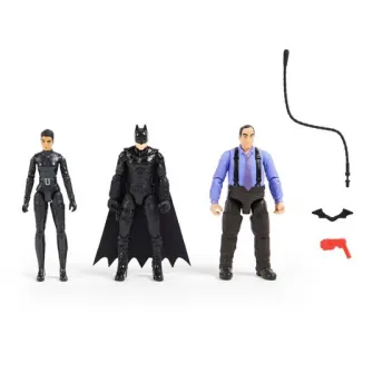 Set 3 figurine The Batman - Batman, The Penguin si Selina Kyle, 10 cm