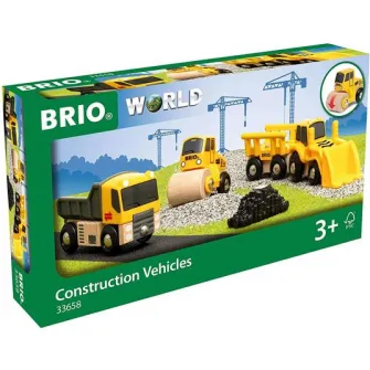 Set 3 masinute Brio - Vehicule constructii