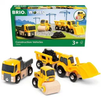 Set 3 masinute Brio - Vehicule constructii