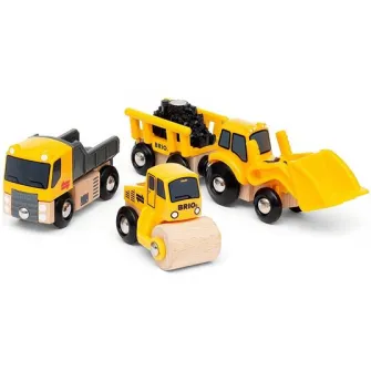 Set 3 masinute Brio - Vehicule constructii
