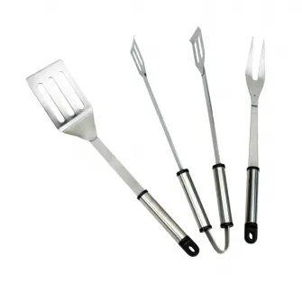 Set 3 piese gratar Landmann, 38 cm, Otel inoxidabil