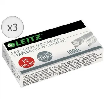 Set 3 x Capse Leitz Power Performance, N10, 1000 buc/cutie