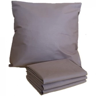 Set 4 bucati Fata de perna Kotonia Home, 100% bumbac, Ranforce, 70x70 cm, maro
